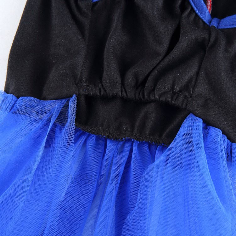 Pet Clothes Cat Dog Lovely Skirt Princess Dress Pet Clothing - Black/Blue/ Size: M-8