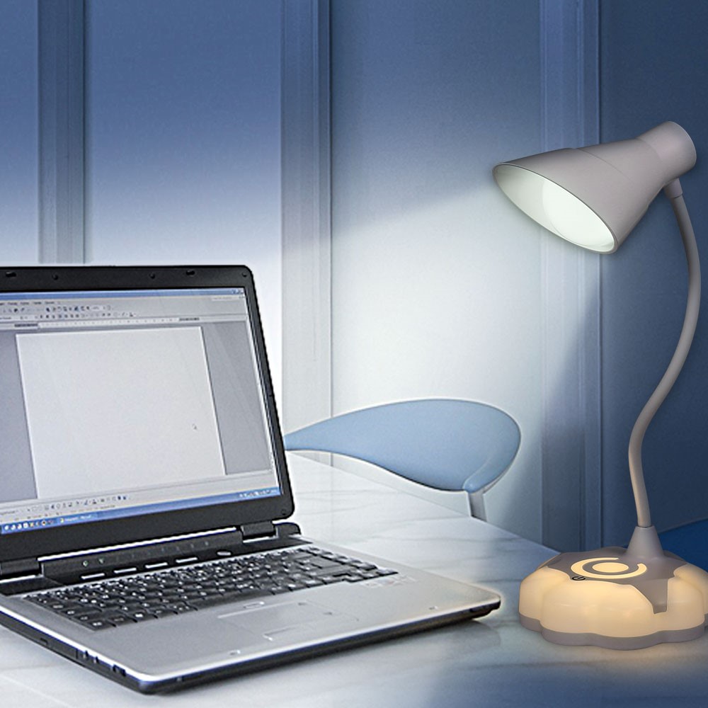 Portable LED Desk Touch Lamp USB Rechargeable Table Dimmable Eye Protection Reading Lamp-7