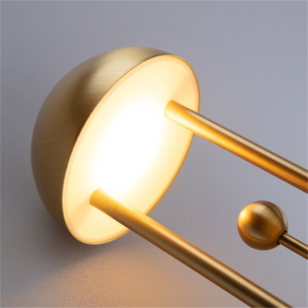COMELY 1140002 Bell Design Modern Cordless Night Light 2000mAh Rechargeable Touch Dimming LED Table Lamp Home Decor - Gold-6