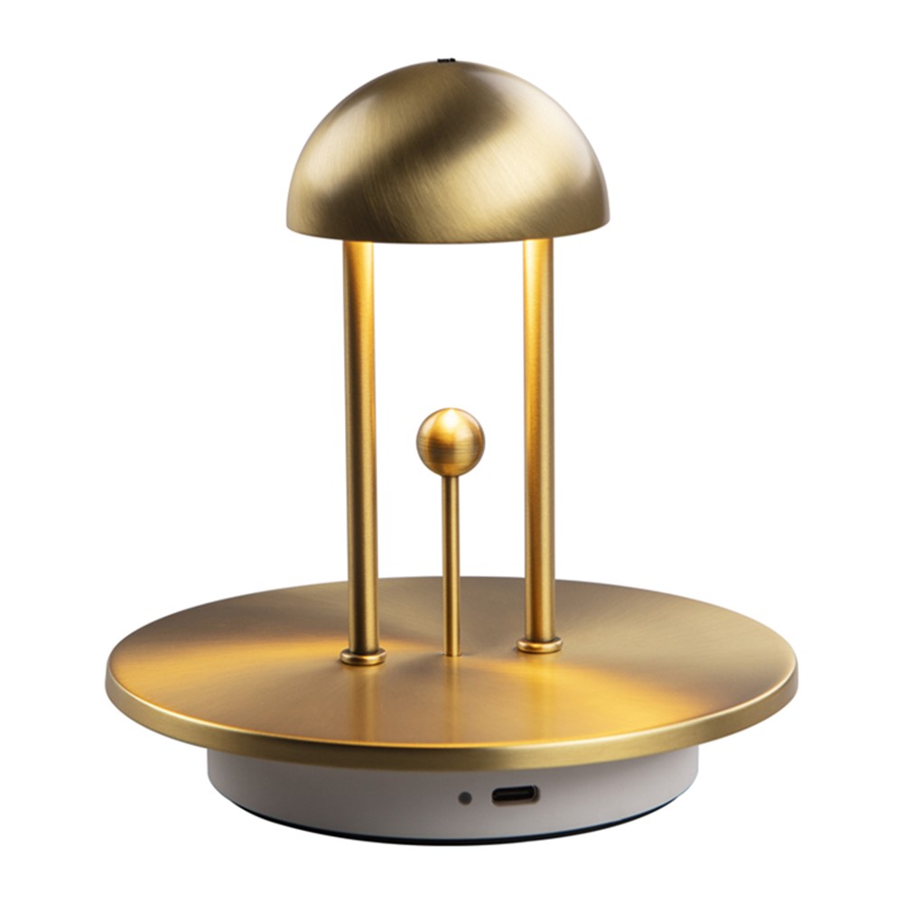 COMELY 1140002 Bell Design Modern Cordless Night Light 2000mAh Rechargeable Touch Dimming LED Table Lamp Home Decor - Gold-8