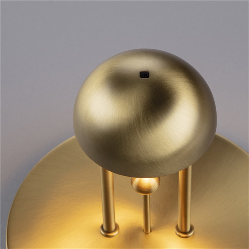 COMELY Bell Design Modern Creative Infrared Gesture Dimming Night Light Rechargeable LED Table Lamp Home Decor - Gold-8