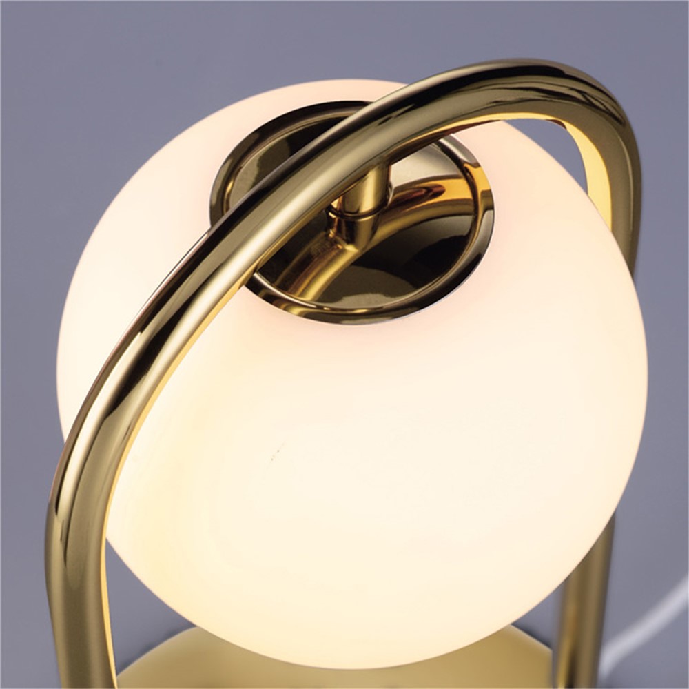 COMELY LINGLONG-B 4.5W Modern USB Night Light Touch Dimming LED Table Lamp Home Bedroom Decor - Gold-5