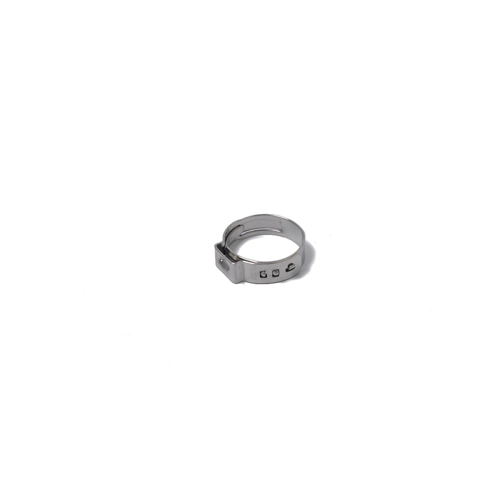 100PCS Hose Ring Clamps Adjustable Pipe Tube Clamps 304 Stainless Steel Hose Clips with Plastic Box-10