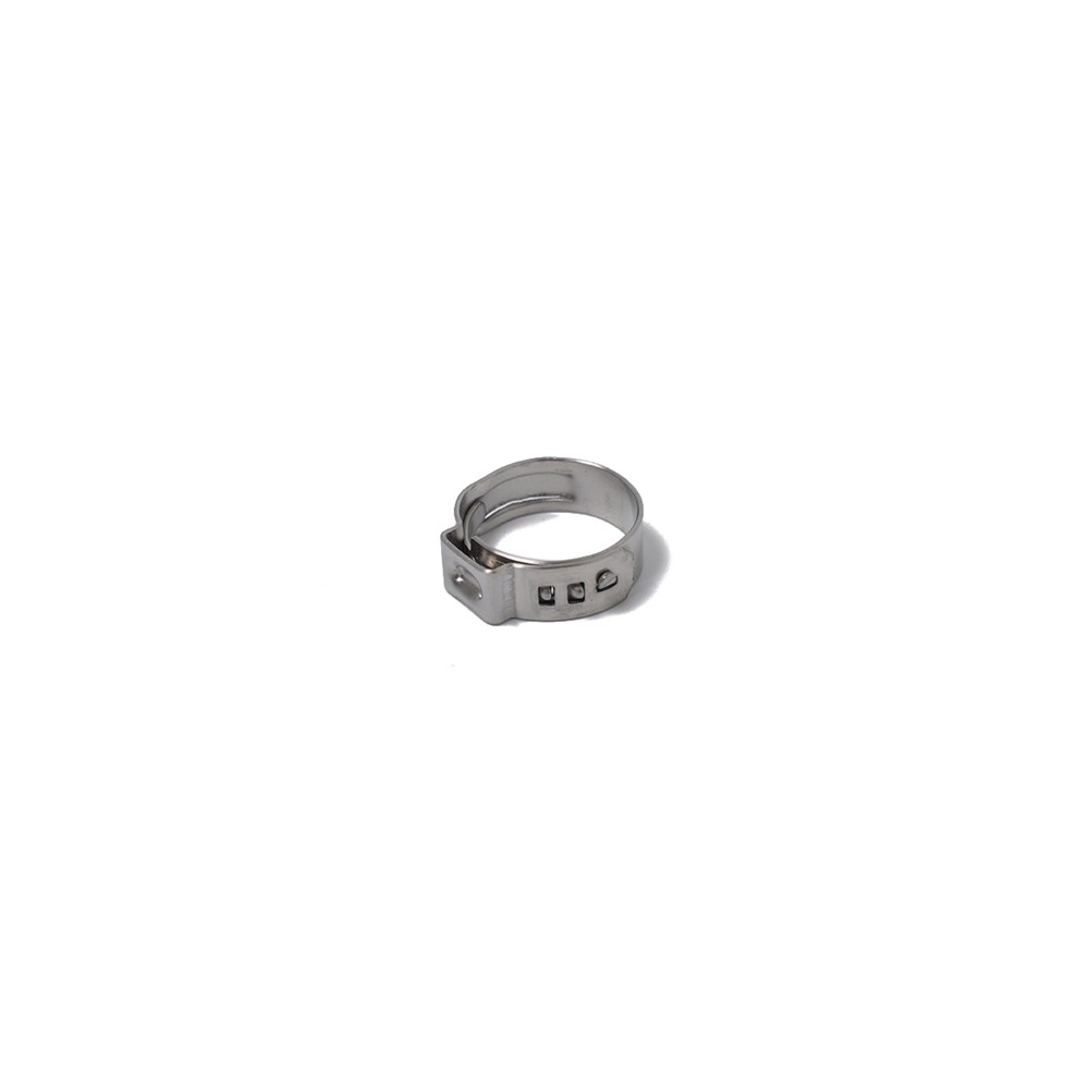 100PCS Hose Ring Clamps Adjustable Pipe Tube Clamps 304 Stainless Steel Hose Clips with Plastic Box-13