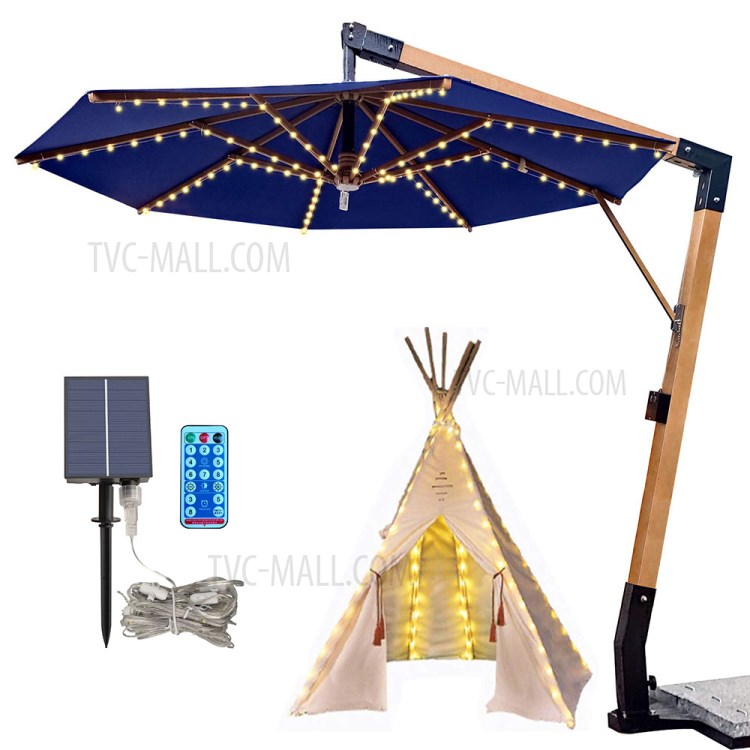 Patio Waterproof Umbrella LED Light Outdoor Garden Remote Control Parasol Light-1
