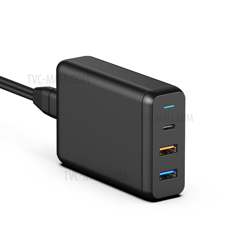 WIWU TX-MU520C-A 65W PD3.0 Fast Charger Wall Charger Adapter UK Plug with 3 Charging Ports-1