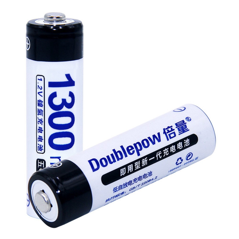 DOUBLEPOW DP-AA1300mah 8Pcs for Camera Toys Flashlight 1.2V 1300mAh AA Batteries Rechargeable Ni-MH Battery with Storage Box-8