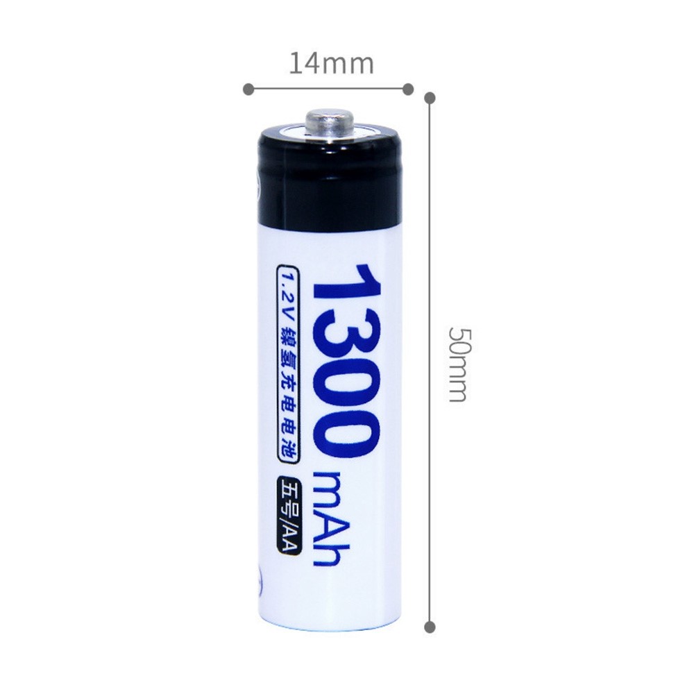DOUBLEPOW DP-AA1300mah 8Pcs for Camera Toys Flashlight 1.2V 1300mAh AA Batteries Rechargeable Ni-MH Battery with Storage Box-9
