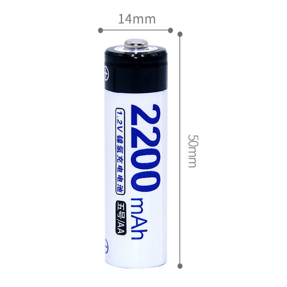 DOUBLEPOW DP-AA2200mah 4Pcs 1.2V 2200mAh Ni-MH Rechargeable AA Battery for Mouse Flashlight Electronic Toy-6