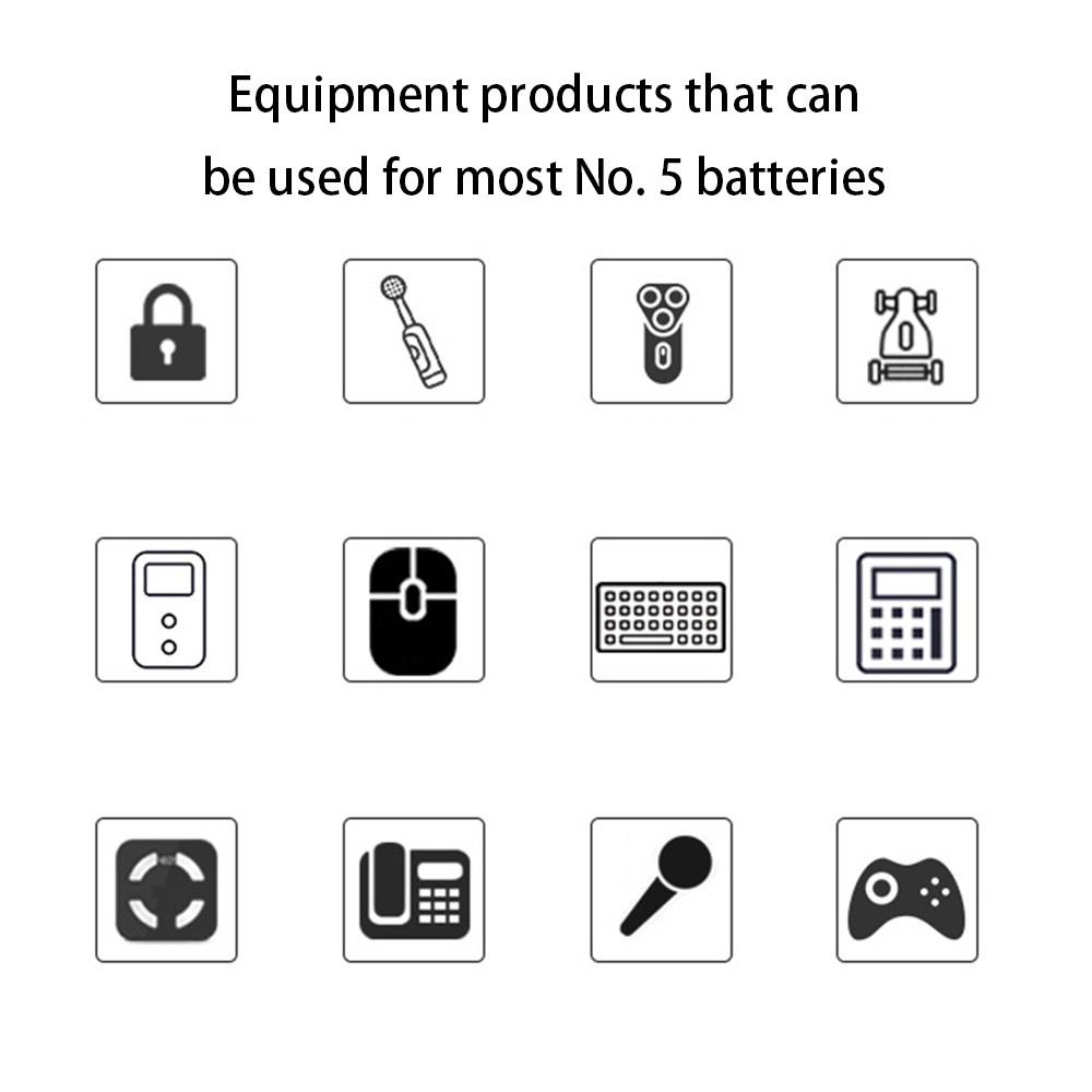 DOUBLEPOW DP-AA3000mah 4Pcs 1.2V AA Rechargeable Batteries 3000mAh Ni-MH Batteries + Storage Box-3