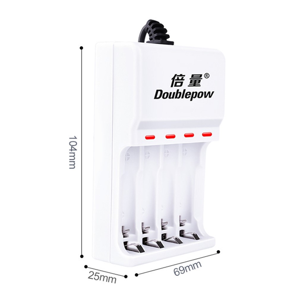 DOUBLEPOW DP-U82 USB Output Battery Charger for AA/AAA Batteries Universal 4-Slot Rechargeable Battery Charging Adapter-5