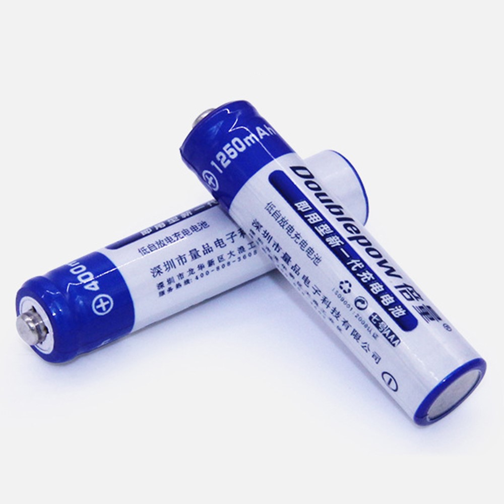 DOUBLEPOW 1PC 1.2V 1250mAh AAA Ni-MH Battery Electronic Toy Mouse Rechargeable Battery with Storage Box-6