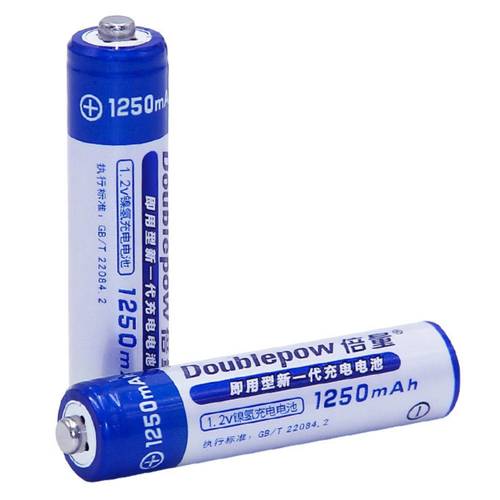DOUBLEPOW 1PC 1.2V 1250mAh AAA Ni-MH Battery Electronic Toy Mouse Rechargeable Battery with Storage Box-8