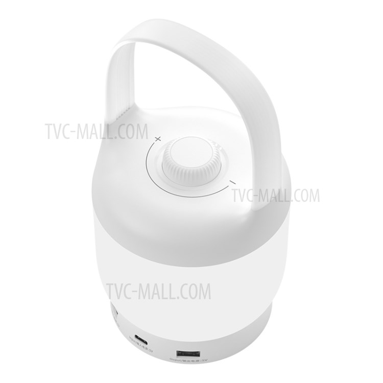 BASEUS Moon-white Series Portable Lamp Stepless Dimmable Light with Knob - White-9