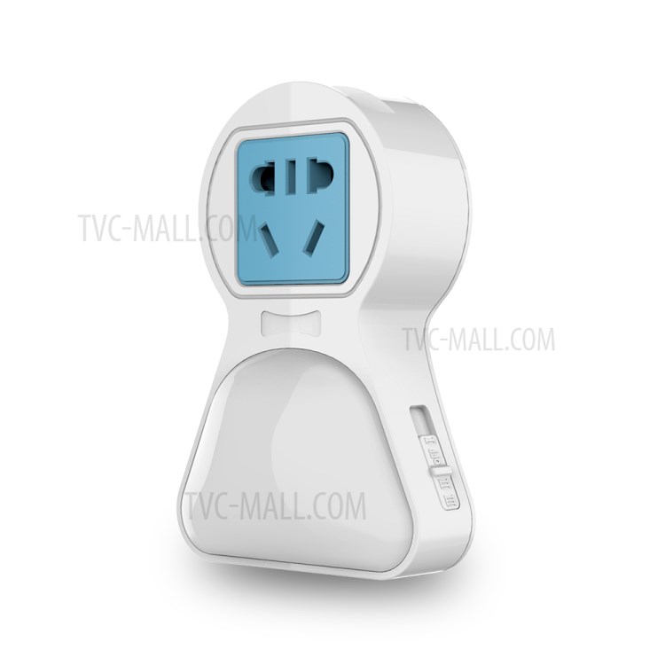 Plug in RGB LED Night Light Intelligent Light Sense Control USB Charging Night Lamp for Bedroom - EU Plug-2