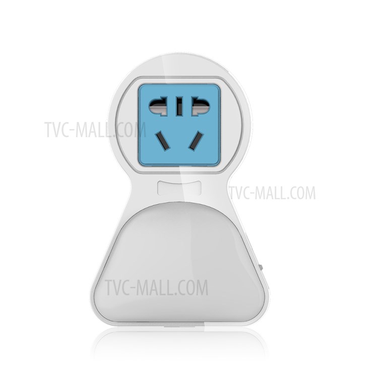 Plug in RGB LED Night Light Intelligent Light Sense Control USB Charging Night Lamp for Bedroom - EU Plug-3
