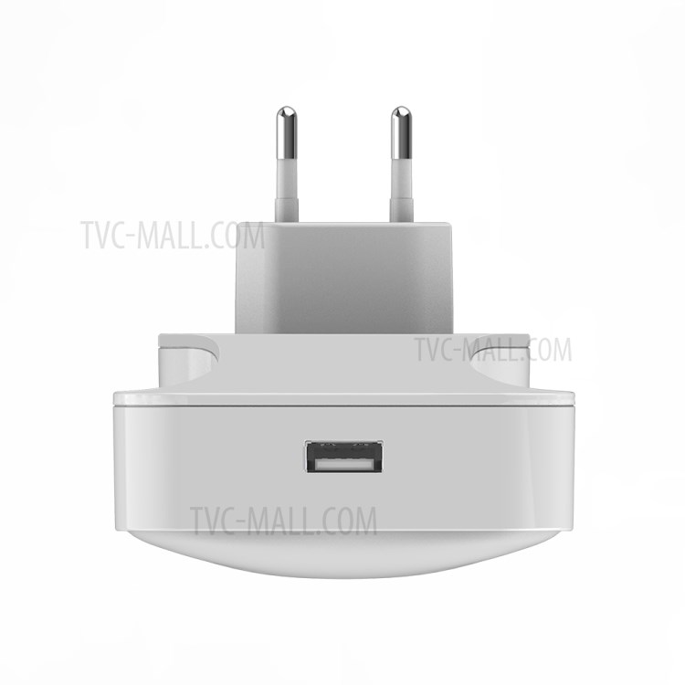 Plug in RGB LED Night Light Intelligent Light Sense Control USB Charging Night Lamp for Bedroom - EU Plug-6