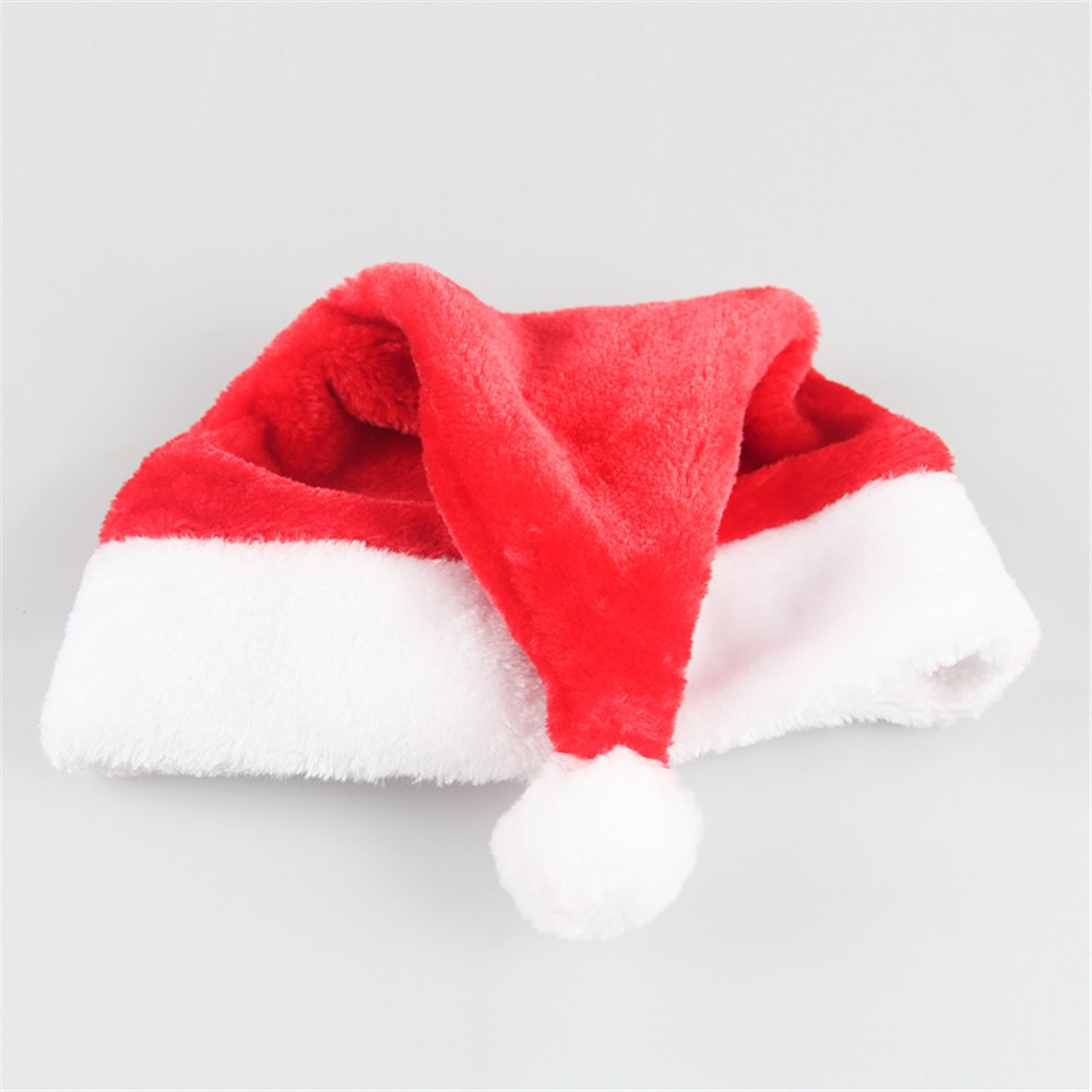 2pcs / Softpack En Peluche Chapeau Noël Père Noël Chapeau Noël Pour Les Enfants-3
