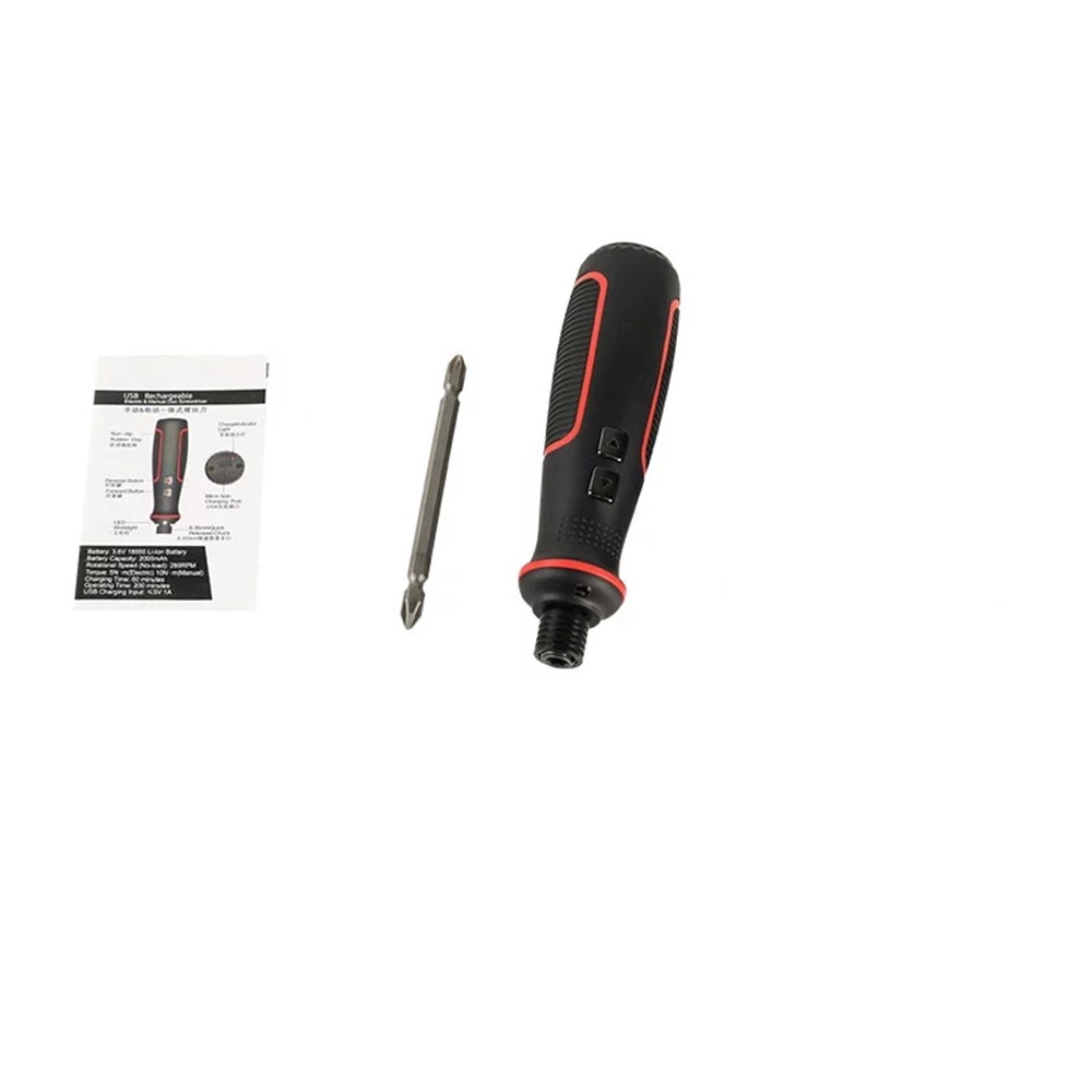 3.6V Electric Screwdriver USB Rechargeable Automatic Screwdriver Hand Drill with LED Light-9