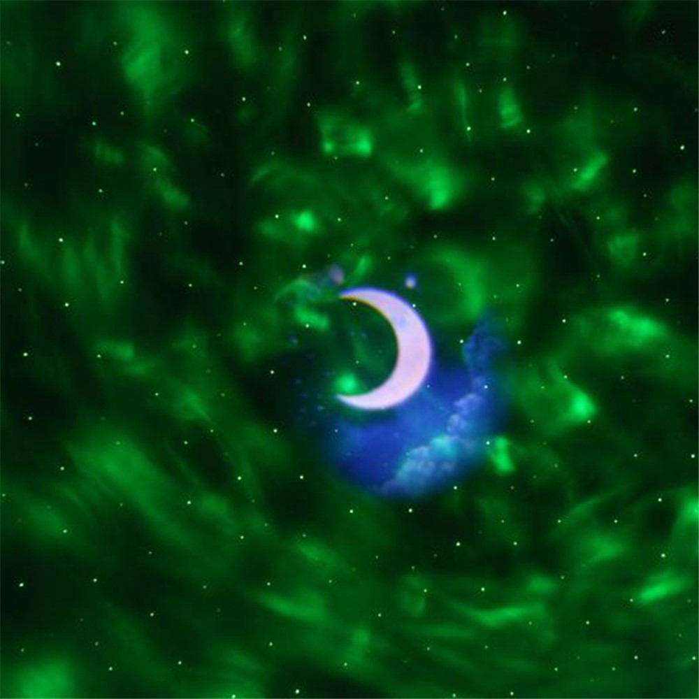Voice Control Bluetooth Moon Stars Sky Projection Lamp LED Romantic Starry Night Lights-11