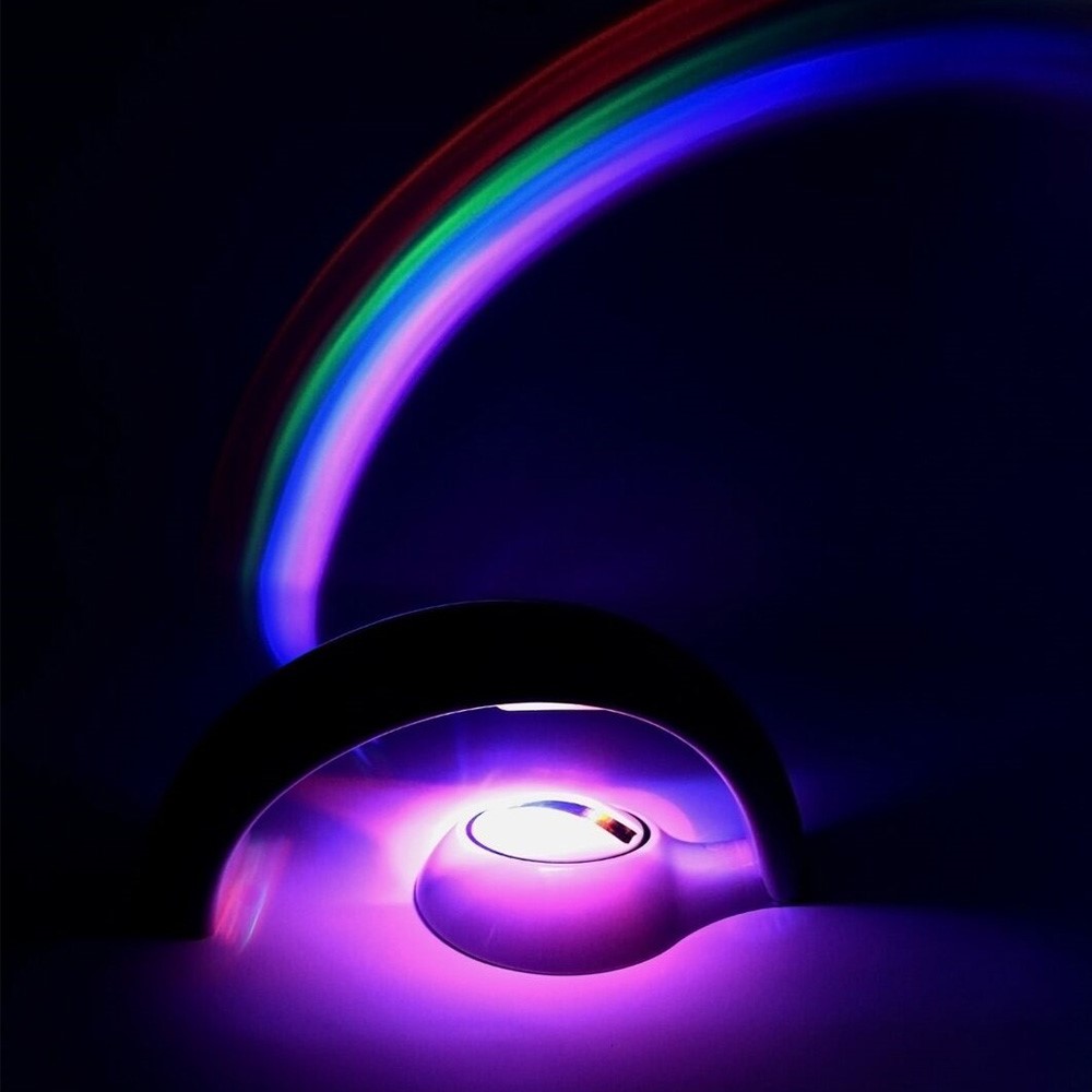 3D Romantic Rainbow Projector Colorful LED Night Light Atmosphere Lamp for Baby Bedroom-3
