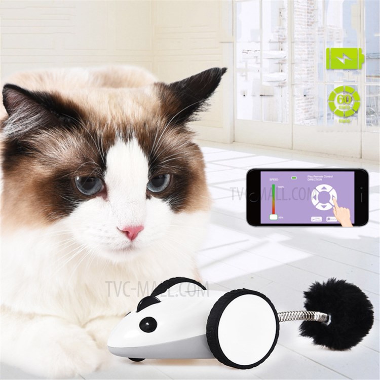 Juguete De Gato Ratón Eléctrico Recargable APP Del Ratón Corredor De Juguete Para Mascotas-7