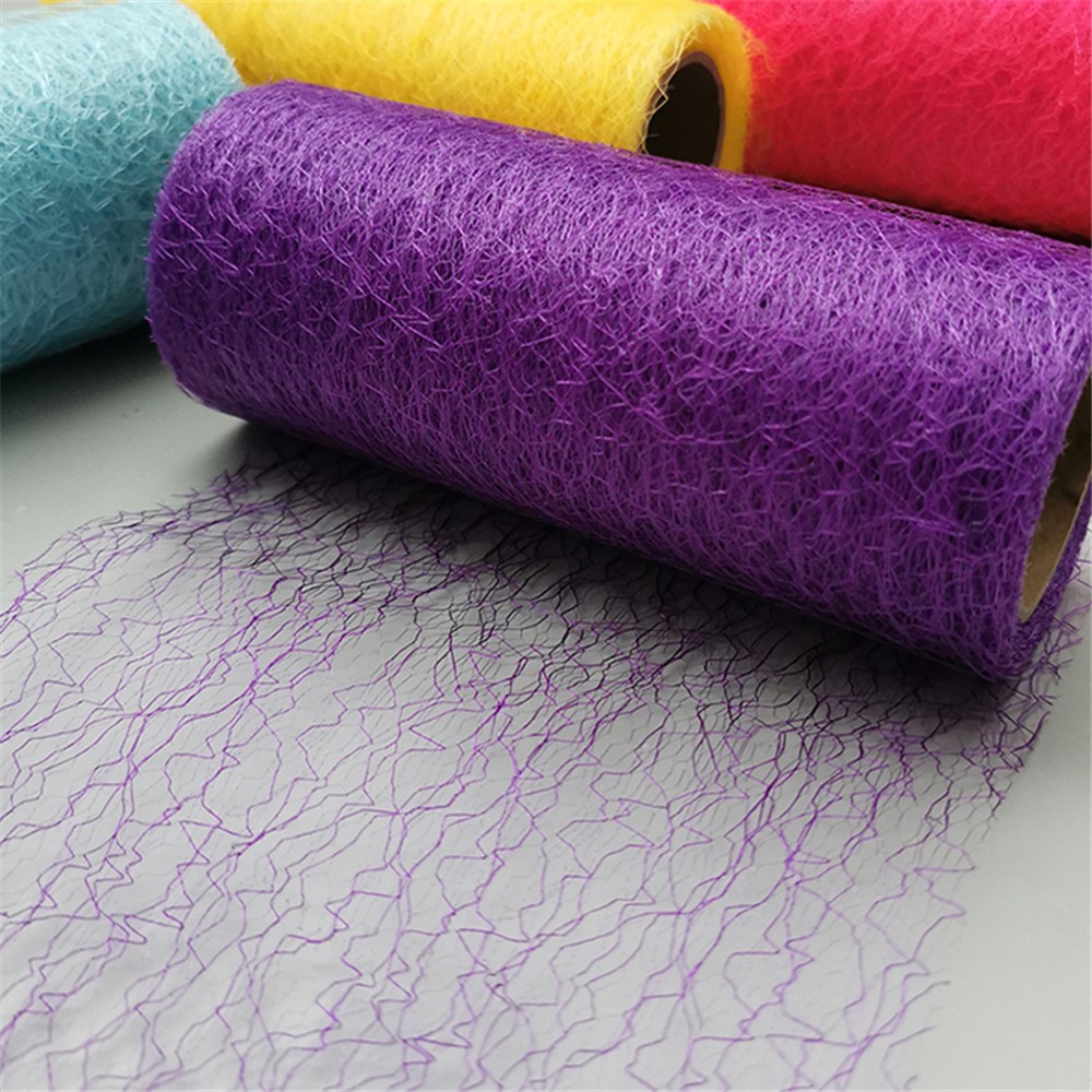 QZYP-026 15cm 10 Yards Tulle Roll Organza Fabric Ribbon Wedding Bouquet Chair Table Runner Party Decoration - Gold-4