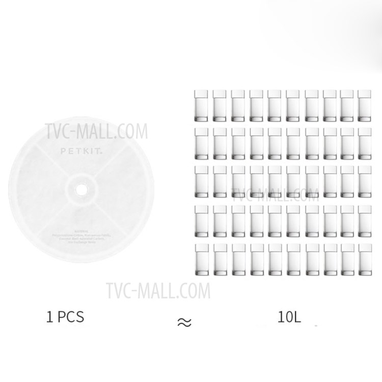 XIAOMI YOUPIN PETKIT 5pcs / Box Filterwechsel (verbesserte Version) Für PETKIT Smart Wasserspender 2-5