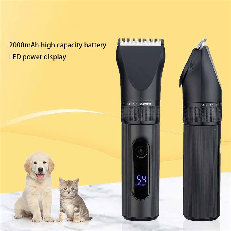 SUTTIK JM-F1 High Power Pet Hair Clipper Household Electric Cat Dog Cordless Shaver Hair Trimmer Electric Clipper with LCD Display-4