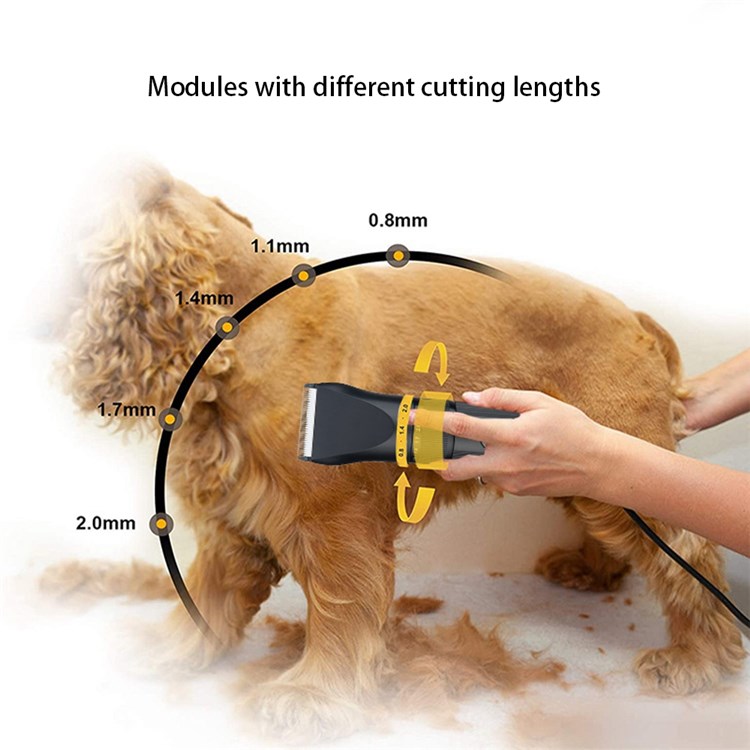SUTTIK JM-F1 High Power Pet Hair Clipper Household Electric Cat Dog Cordless Shaver Hair Trimmer Electric Clipper with LCD Display-6