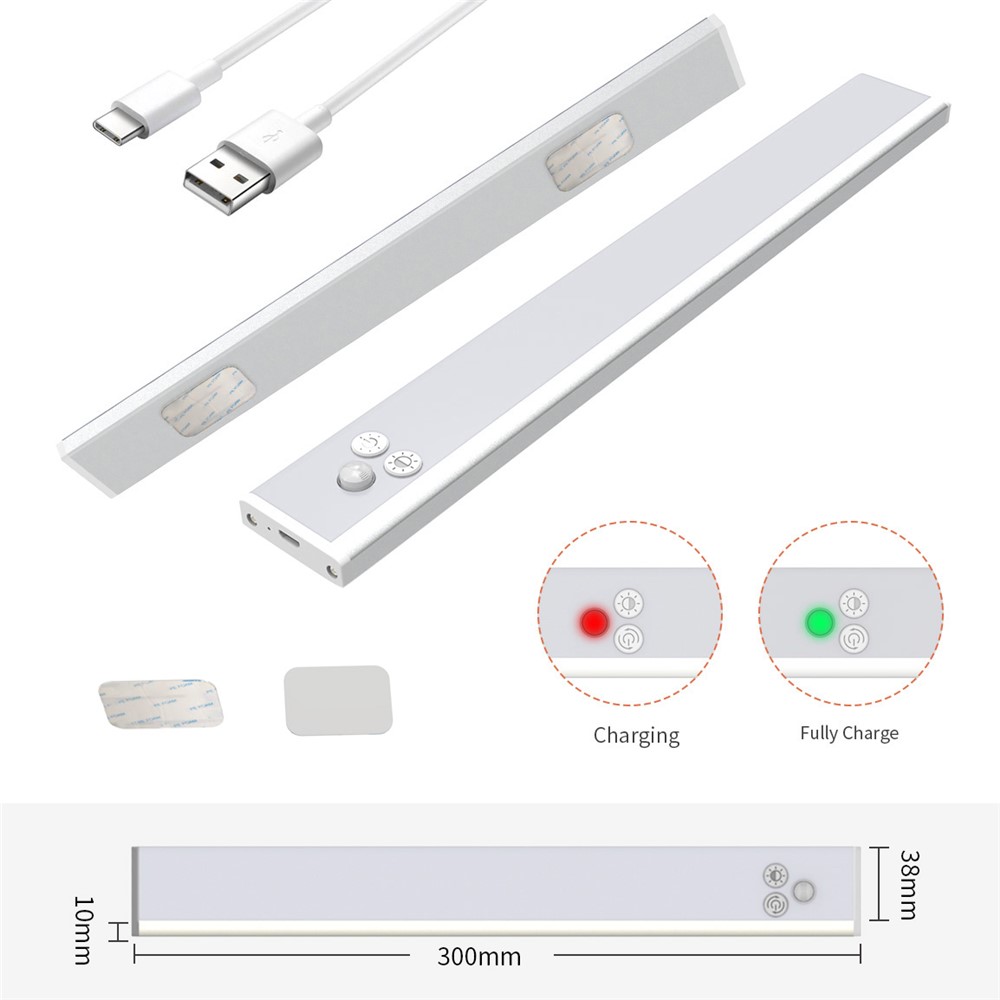 1641 41-LED 3 Color Temperature Motion Sensor Closet Light Wireless Under Cabinet Lamp Counter Light-7