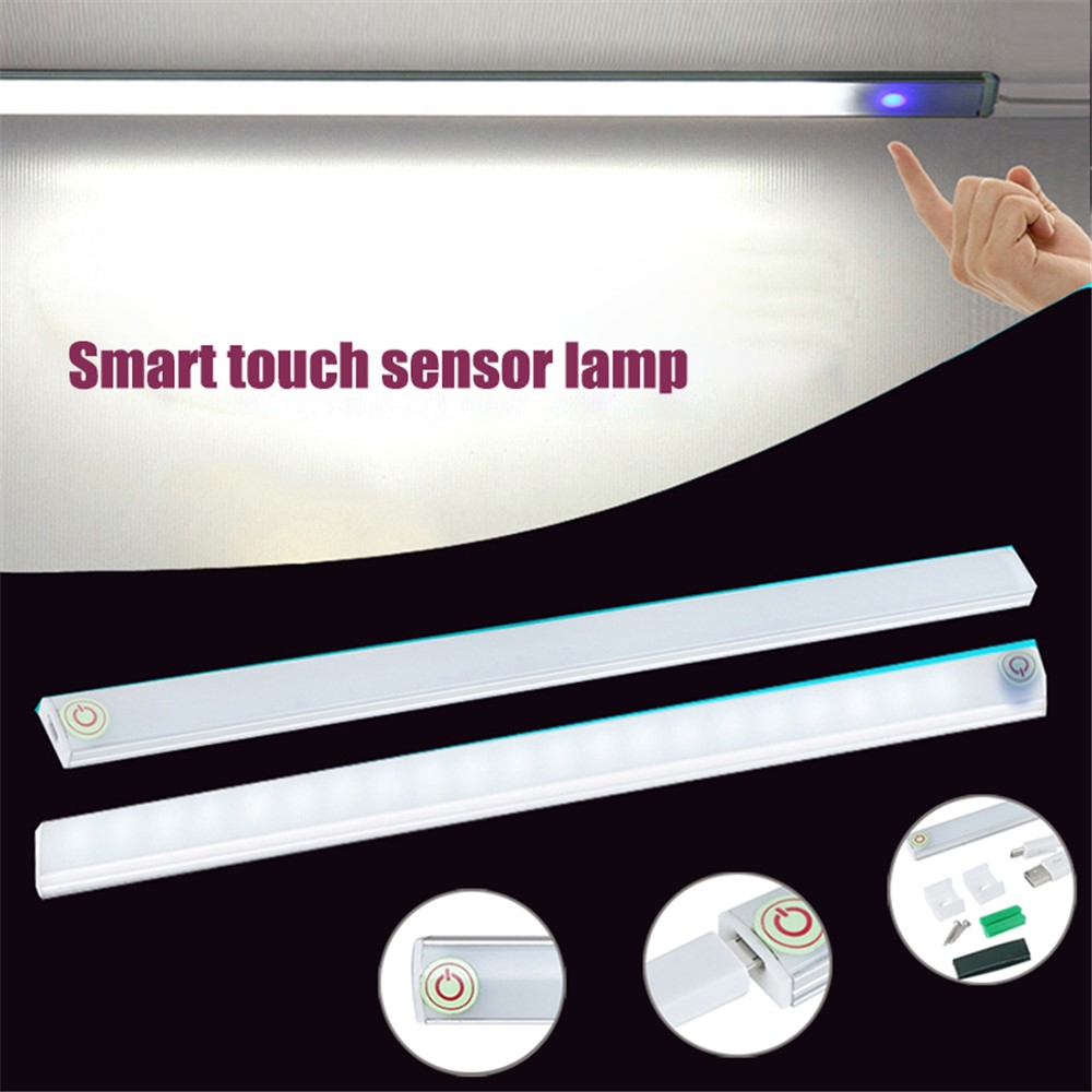 USB Touch Reading Light Eye Protection Dimmable Cabinet Wardrobe Kitchen Camping Lamp Bar-7