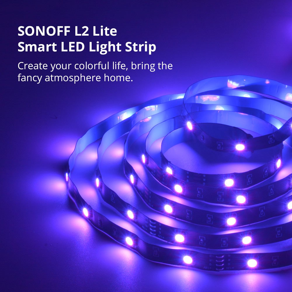 SONOFF L2 Lite 5m Smart RGB LED Light Strip Home Decorative Light with Remote Control - US Plug-4