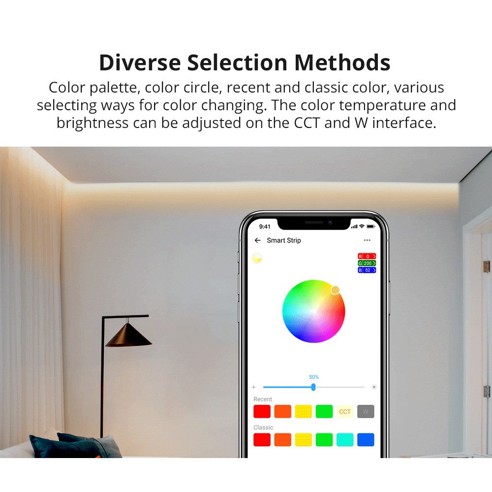 SONOFF L2 Lite 5m Smart RGB LED Light Strip Home Decorative Light with Remote Control - US Plug-9