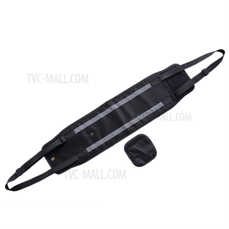 Pet Cinto De Transporte Cão Cinturão De Proteção Ajudando Assistência - Tamanho: M / Preto Com Listra Reflexivo-2
