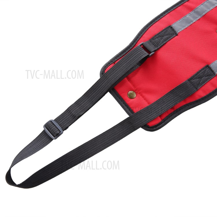 Pet Cinto De Transporte Cão Cinturão De Proteção Ajudando Assistência - Tamanho: M / Vermelho Com Faixa Reflexiva-3