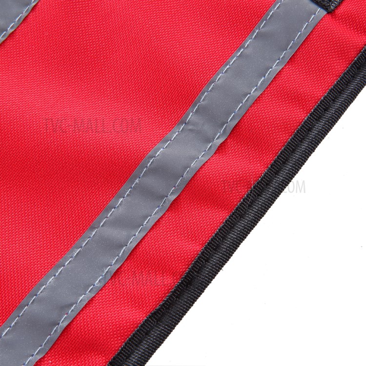 Pet Cinto De Transporte Cão Cinturão De Proteção Ajudando Assistência - Tamanho: M / Vermelho Com Faixa Reflexiva-5