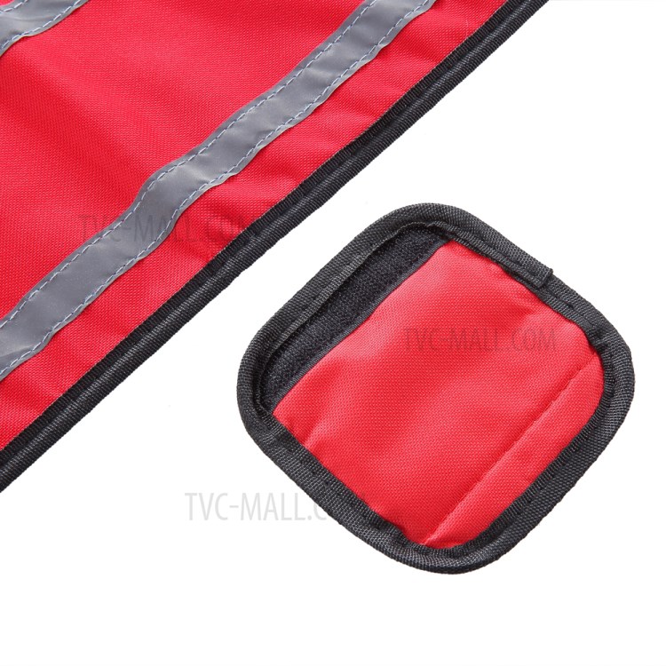 Pet Cinto De Transporte Cão Cinturão De Proteção Ajudando Assistência - Tamanho: M / Vermelho Com Faixa Reflexiva-6