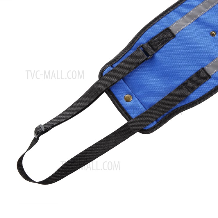 Pet Cinto De Transporte Cão Cinturão De Proteção Ajudando Assistência - Tamanho: M / Azul Com Listra Reflexivo-3