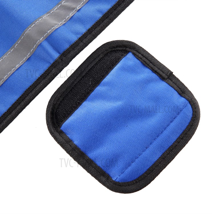 Pet Cinto De Transporte Cão Cinturão De Proteção Ajudando Assistência - Tamanho: M / Azul Com Listra Reflexivo-6