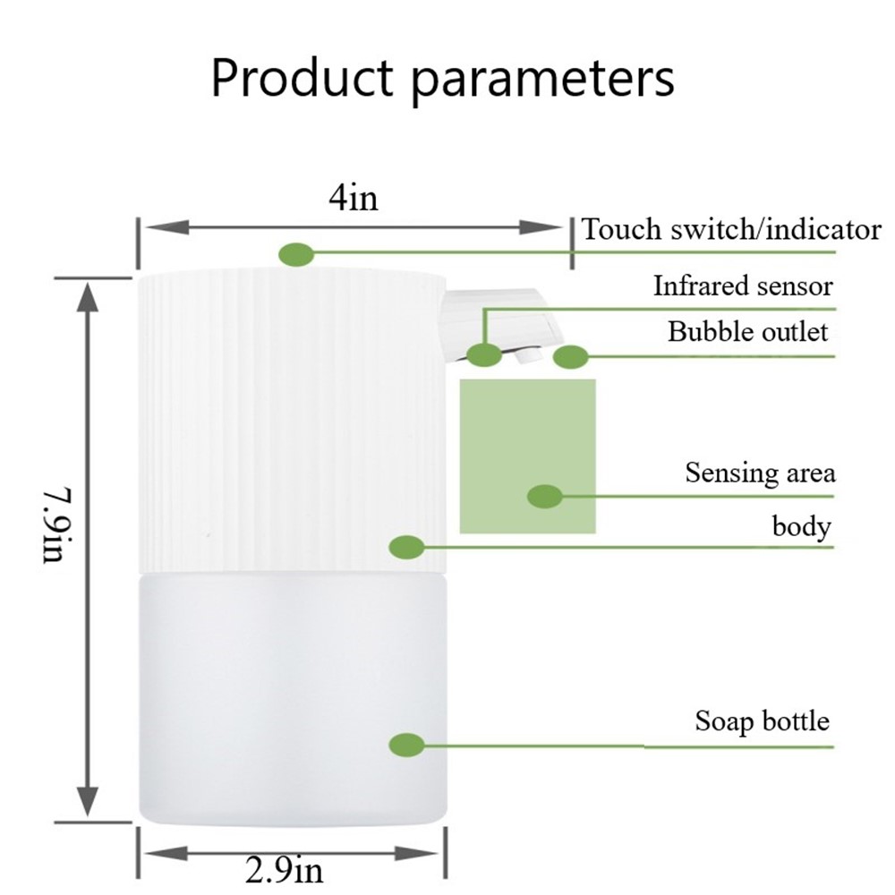 Intelligent Sensor Soap Dispenser Non-punching Touchless Hand Washer Auto Foam Washing Machine for Bathroom Kitchen Hotel-10