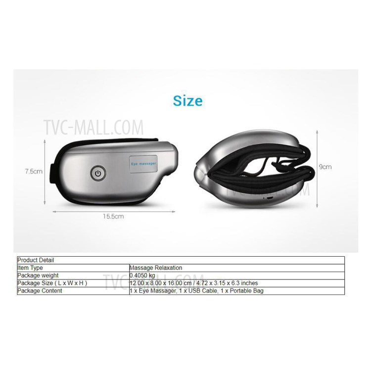 HQ-368 Electric Eye Massager Vibration Rechargeable Foldable Eye Massager-7