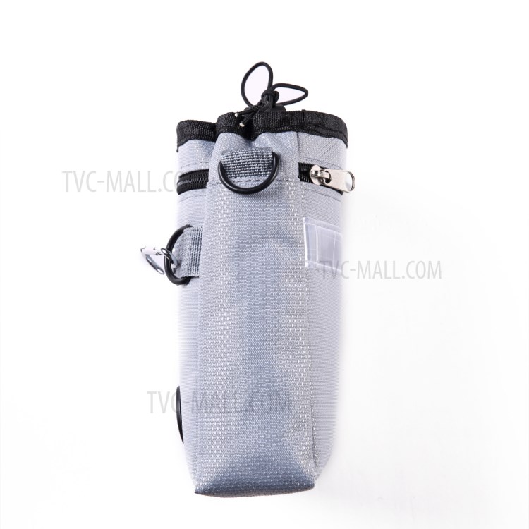 Cão Bolsa Deleite Mãos Pet Saco Da Cintura Treinamento Gratuito Cordão Carrega Brinquedos De Estimação Bolsa De Saco De Cocô De Alimentos - Cinzento-6
