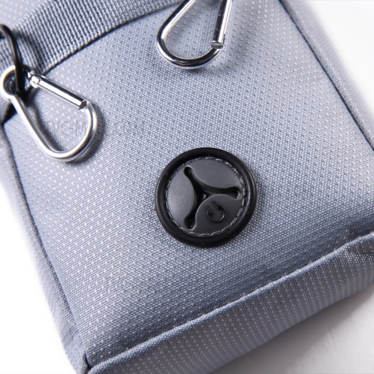 Cão Bolsa Deleite Mãos Pet Saco Da Cintura Treinamento Gratuito Cordão Carrega Brinquedos De Estimação Bolsa De Saco De Cocô De Alimentos - Cinzento-8
