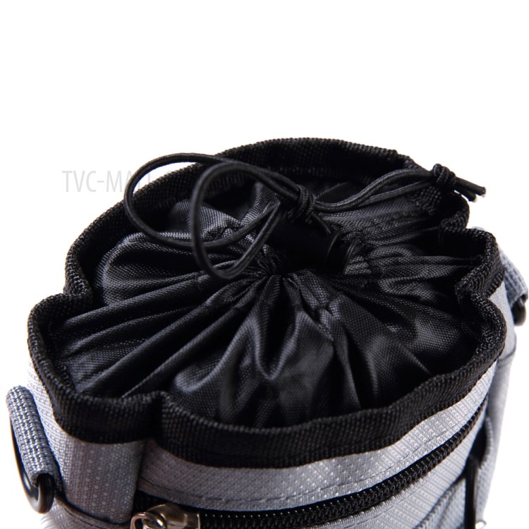 Cão Bolsa Deleite Mãos Pet Saco Da Cintura Treinamento Gratuito Cordão Carrega Brinquedos De Estimação Bolsa De Saco De Cocô De Alimentos - Cinzento-9