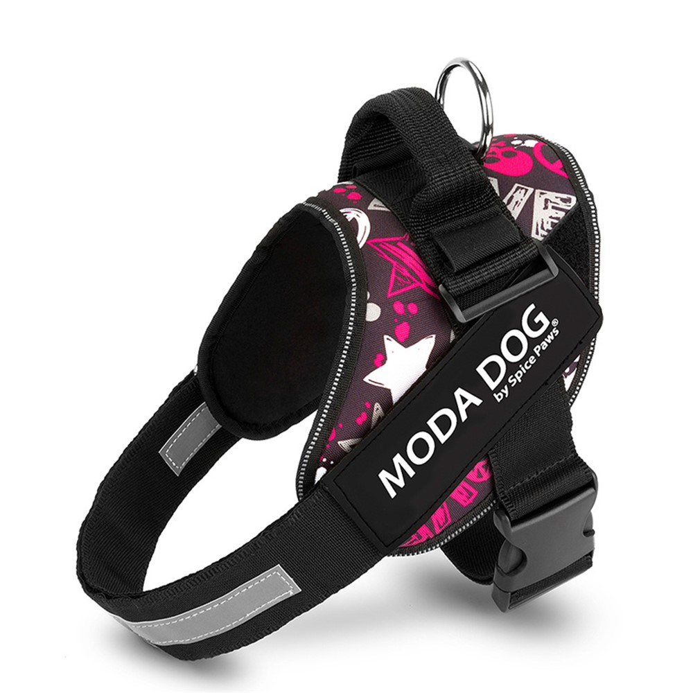 MODA DOG H047 Size S, Medium/Large Dog Breathable Adjustable Harness Anti-Rush Easy Control Pet Vest - Peace Guard - Love-1