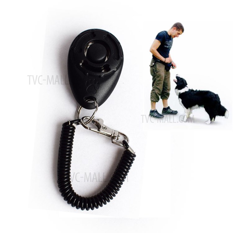 Sound Keychain Dog Clicker Dog Training Anti Bark Device for Dogs Training - Black-1