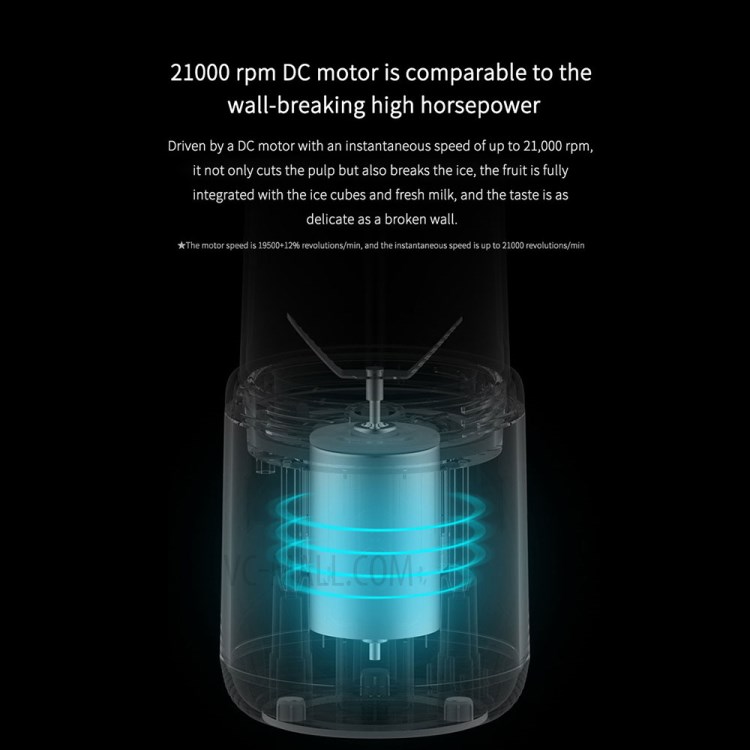 XIAOMI YOUPIN DEERMA NU06 400ML Portable Blender Electric Juicer Automatic Multipurpose Mini Juice Cup Cut Mixer-5