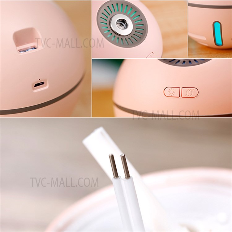 300ml Space Ball Humidifier Portable Atomizer Suitable for Home Car Bedroom Office and Travel - White-11