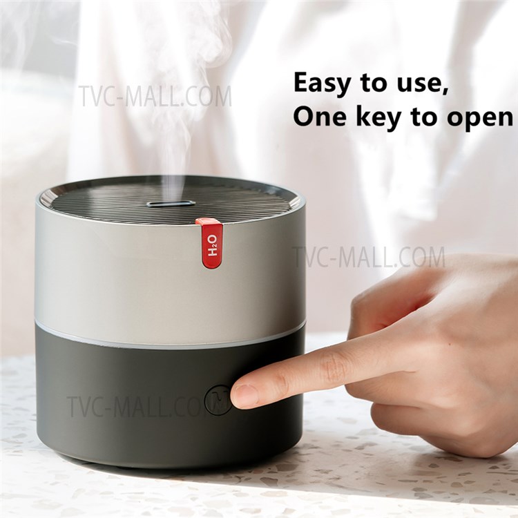 WX107 230ml Aroma Diffuser Air Humidifier Ultrasonic Fragrance Diffuser Essential Oil Humidifier Mist Maker Fogger with Light for Home Car - Silver-2